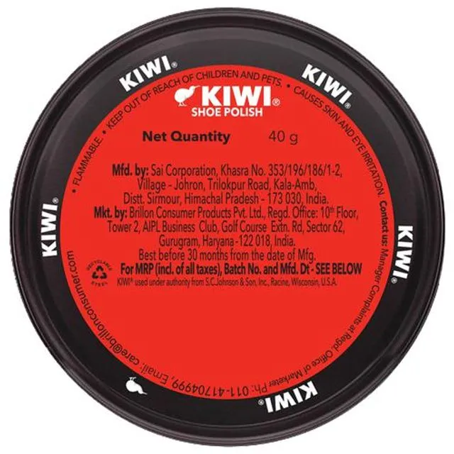 Kiwi Shoe Polish Black 40 g view 2