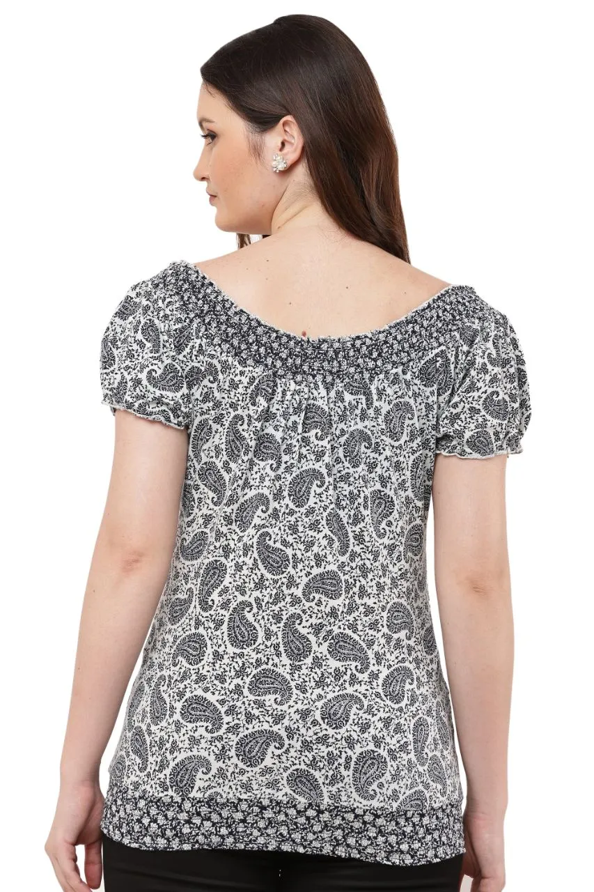 Paisley Print Blouse view 2
