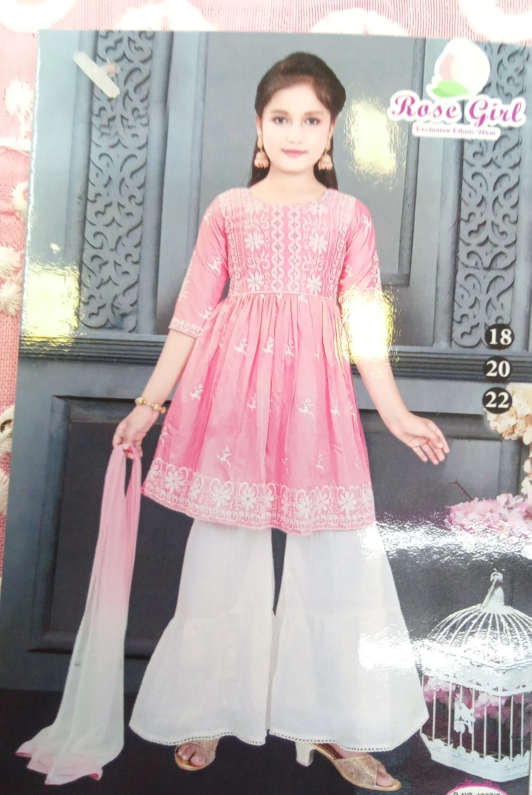 RoseGirl Ethnic Wear Set view 3
