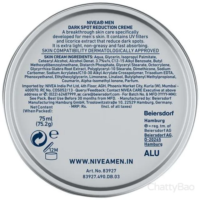 Nivea Men Dark Spot Reduction Creme 75 ml view 2