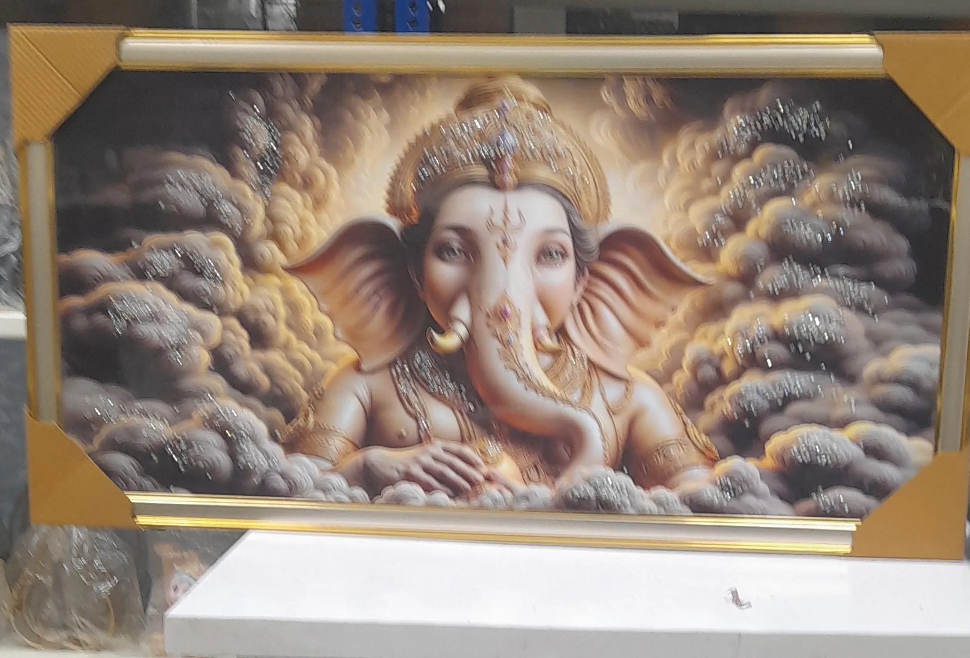 Ganesh Wall Art 20"H & 36"W view 2