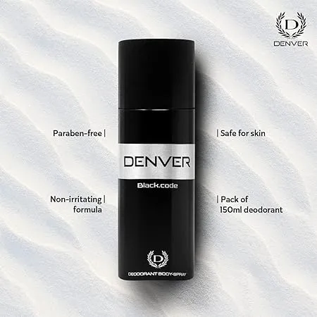 Denver Black Code Deo Long Lasting 150 ml view 3