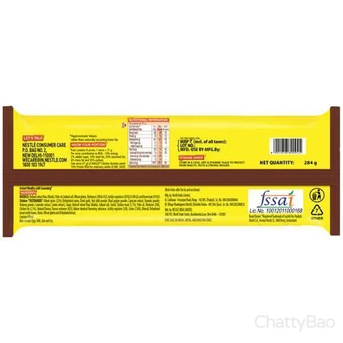 Maggi Instant Chicken Noodles 284 g (Pack of 4) view 2