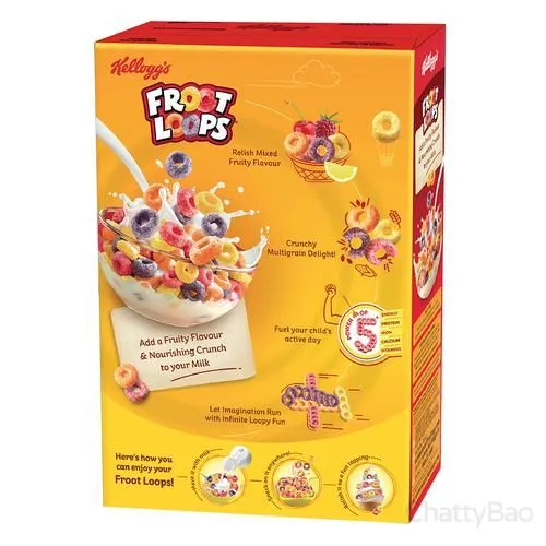 Kelloggs Froot Loops - Crunchy Multigrain Cereal 285 g view 2