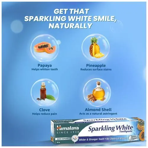 Himalaya Sparkling White Toothpaste 80 g view 3