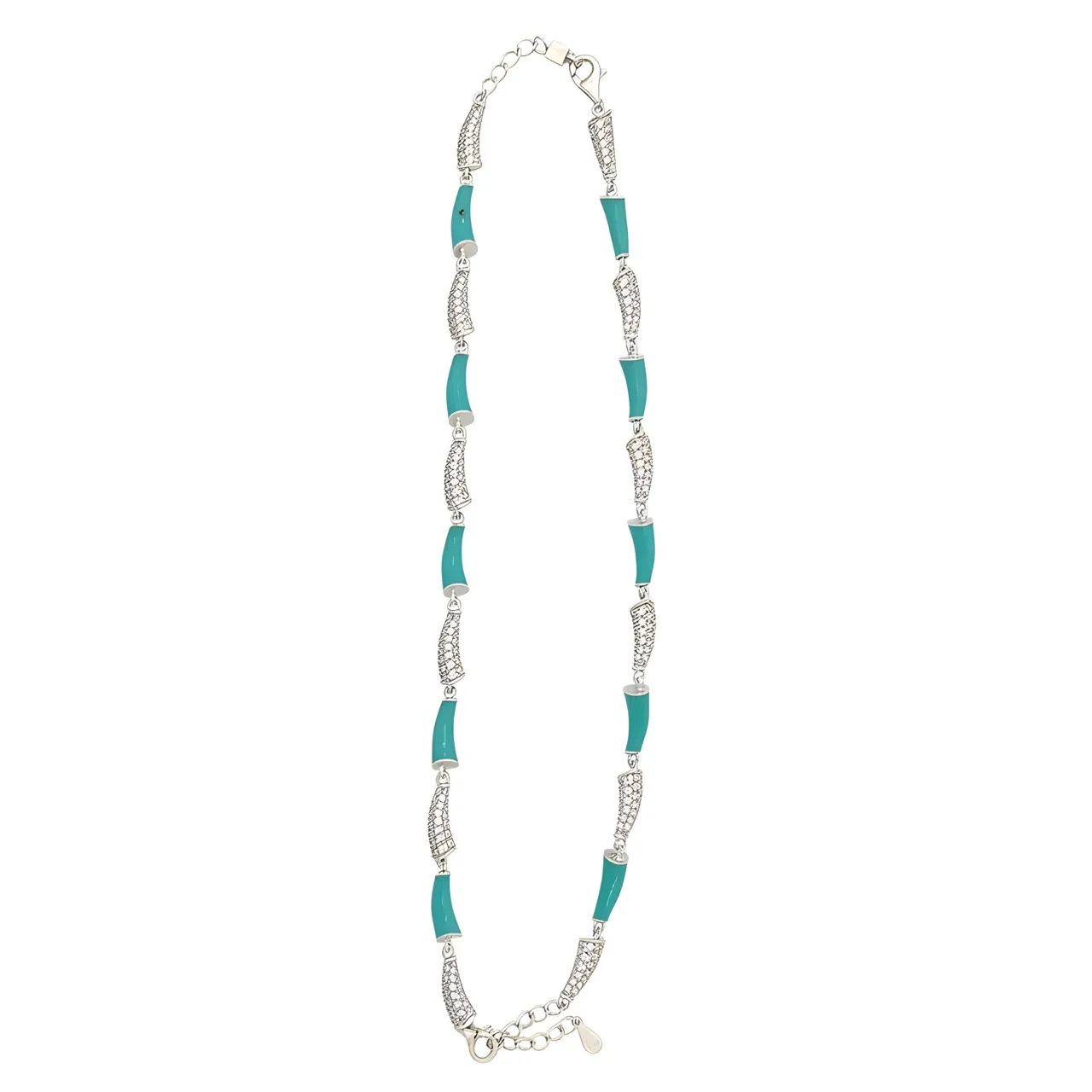 Turquoise Elegance Anklets view 2