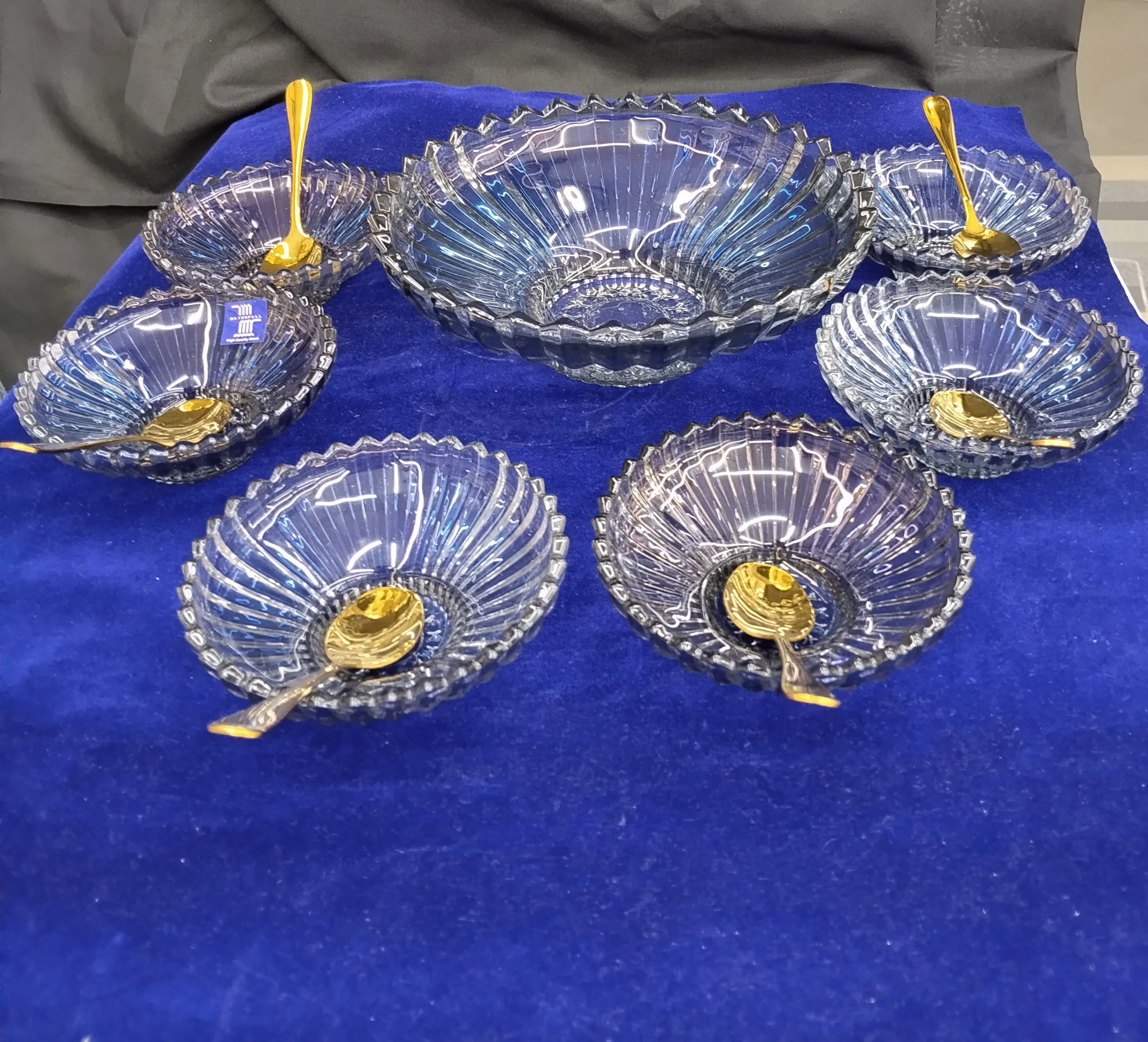 Crystal Glass Bowl Set view 2