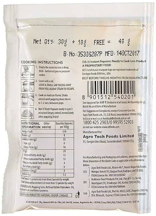 ACT II Popcorn - Golden Sizzle 40 g view 2
