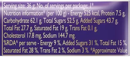 Cadbury Dairy Milk Cookie Crumble Chocolate 36 g view 3