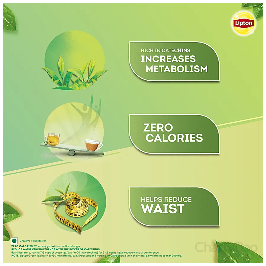 Lipton Green Tea Bags - Lemon Zest (Pack of 25) view 4