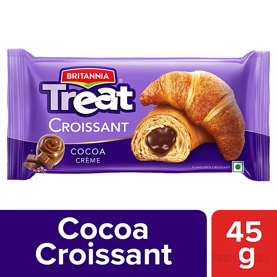 Britannia Treat Croissant - Cocoa Creme Filling 45 g view 2