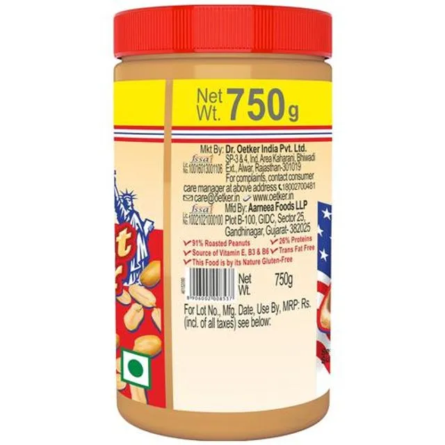 Dr. Oetker Funfoods Peanut Butter Creamy 750 g view 2