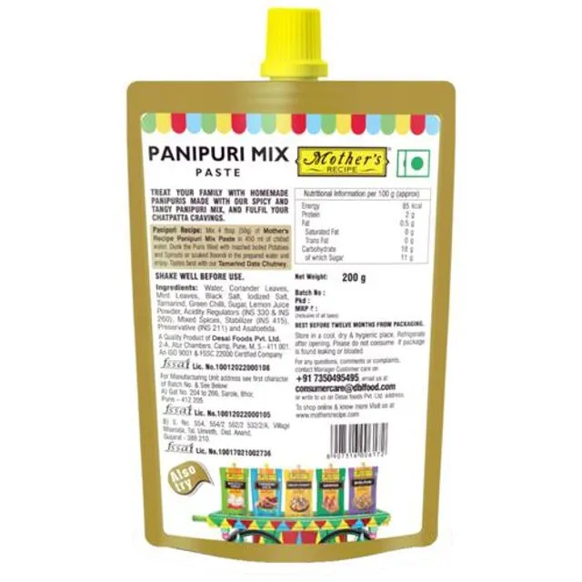 Mother's Recipe Panipuri Mix Paste 200 g view 2