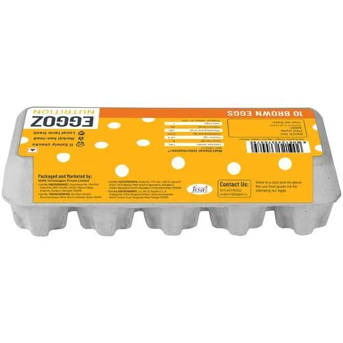 Eggoz Farm Fresh Brown Eggs 10 Pieces view 2