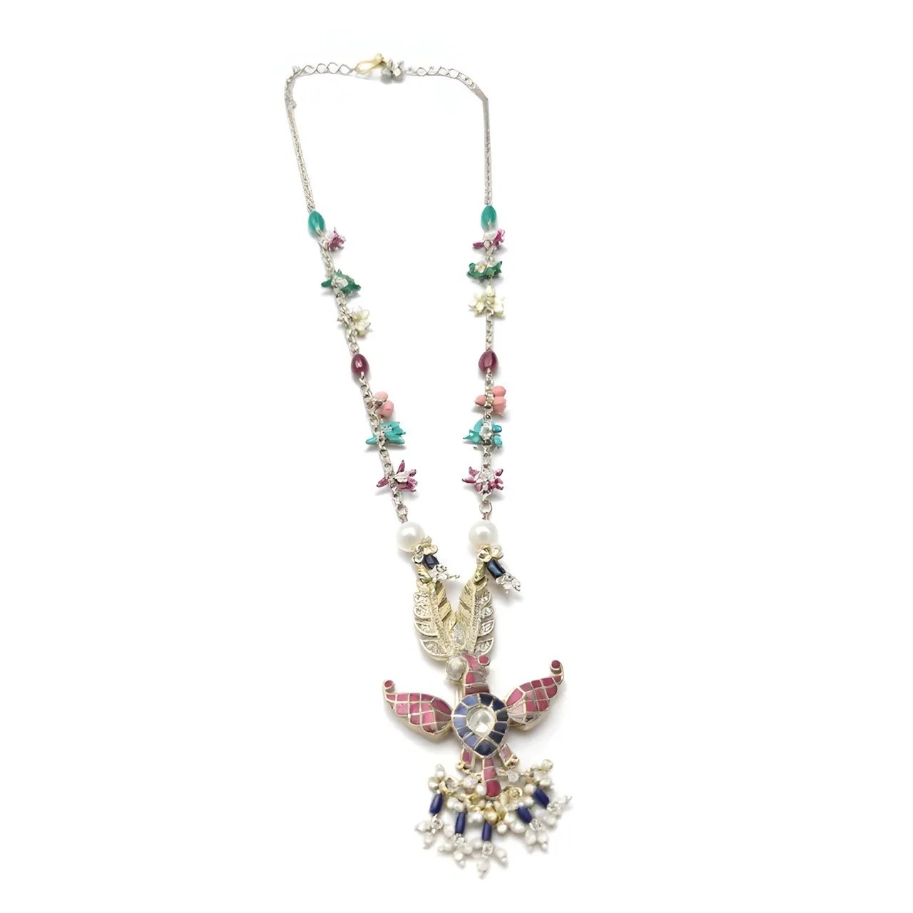 Multicolored Gemstone Necklace view 3