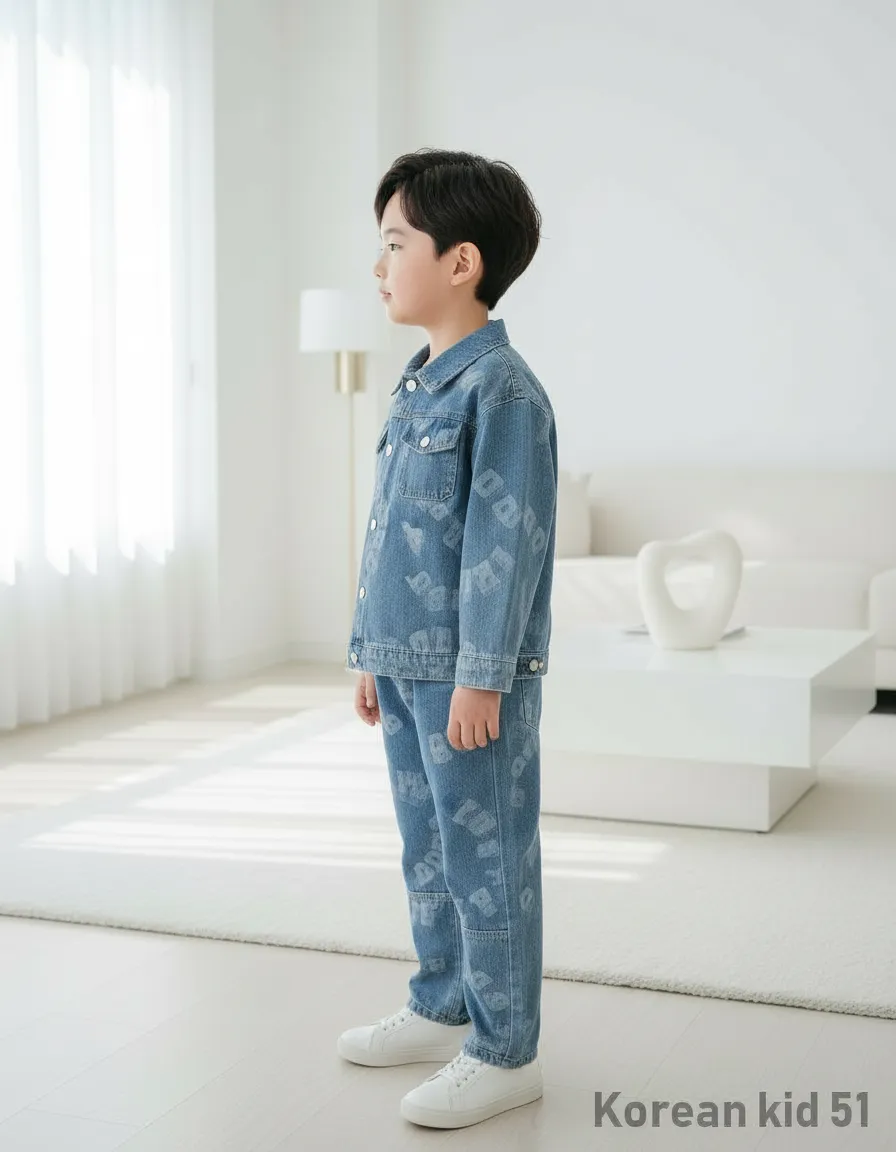 Denim Jacket and Pants Set view 2