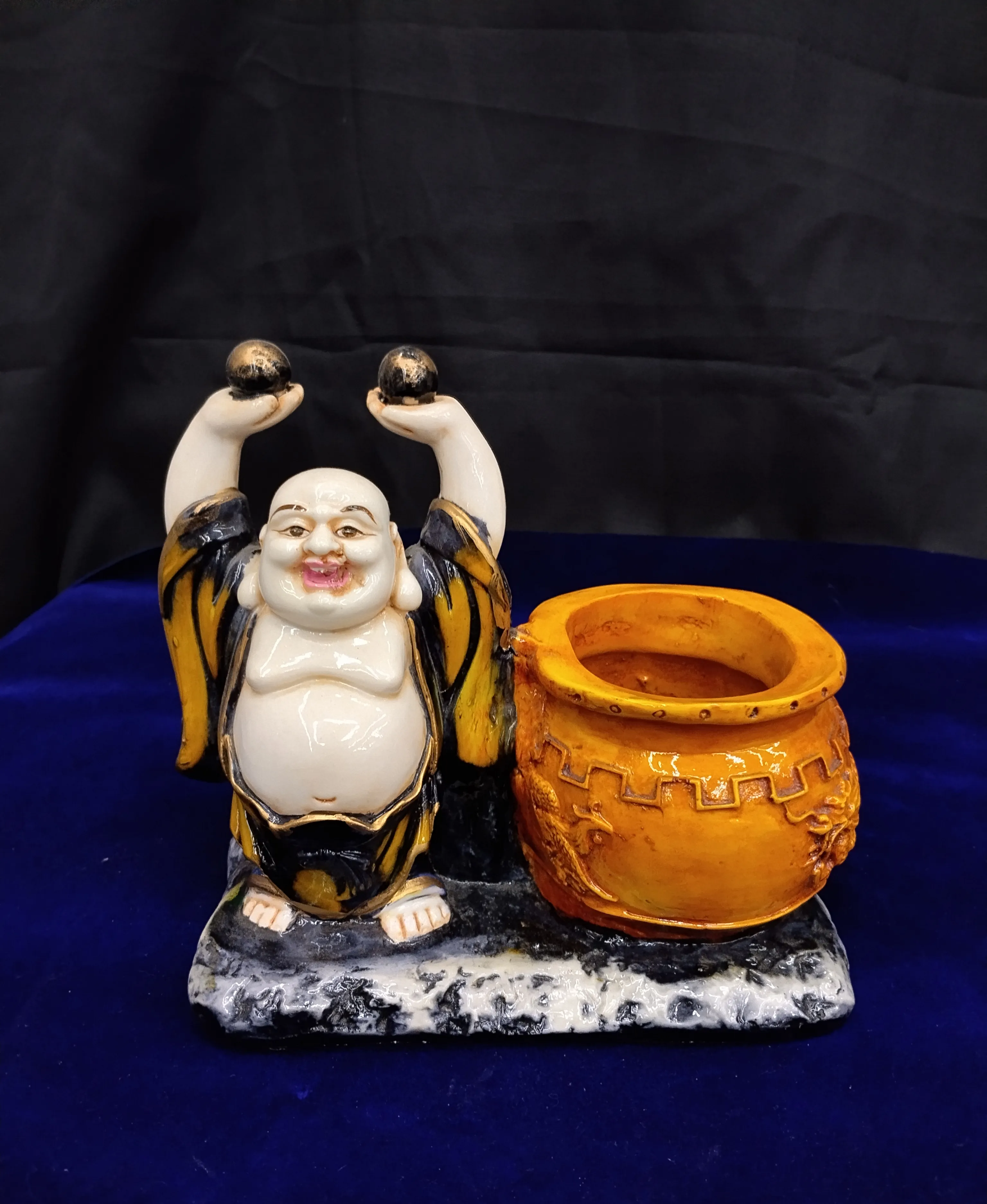 Laughing Buddha With Pitcher view 2