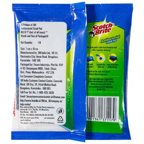 Scotch Brite Anti Bacterial Scrub Pad view 2