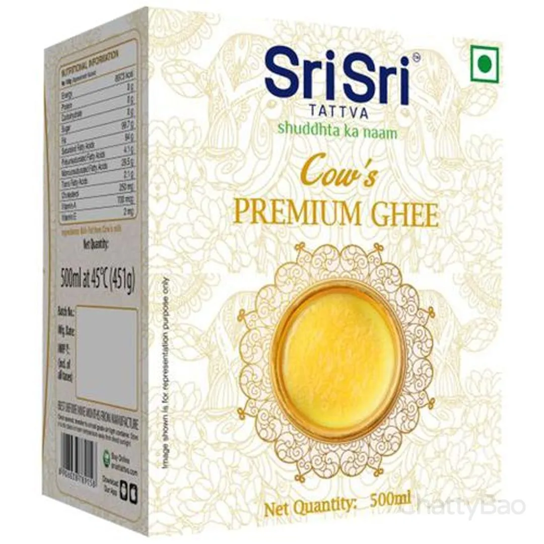 Sri Sri Tattva Premium Cow Ghee Carton 500 ml view 2