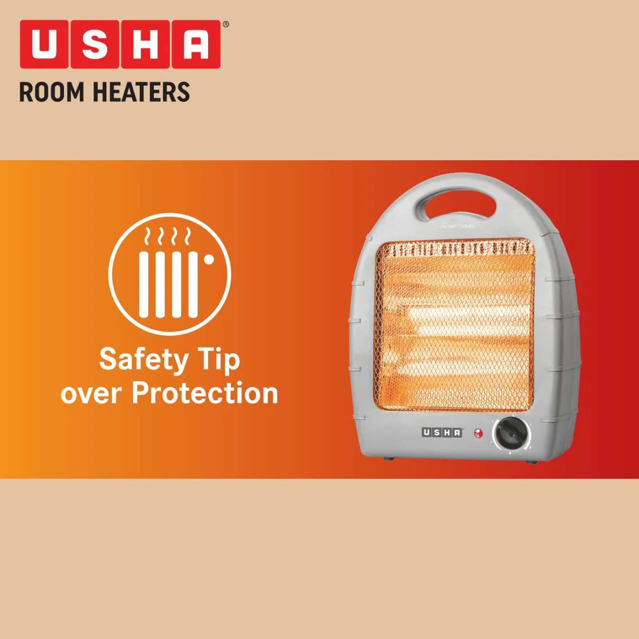 USHA HH 4002 HALOGEN HEATER view 3