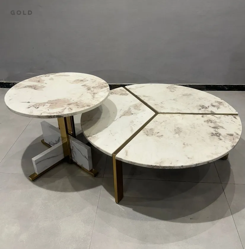 Marble Coffee Tables:IFC/CT/E46/1+1 view 2