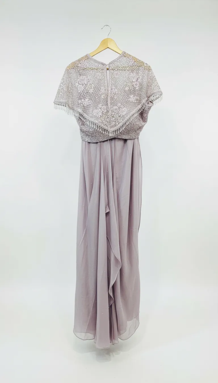 Embroidered Evening Gown view 2