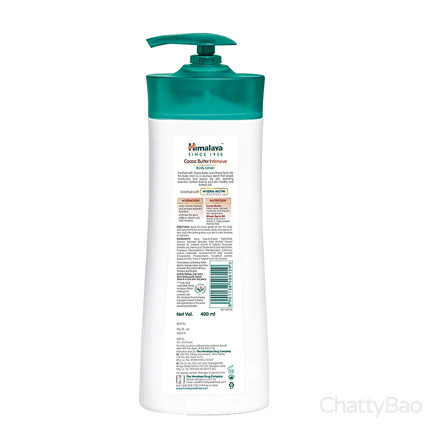 Himalaya Cocoa Butter Intensive Body Lotion 400 ml view 2