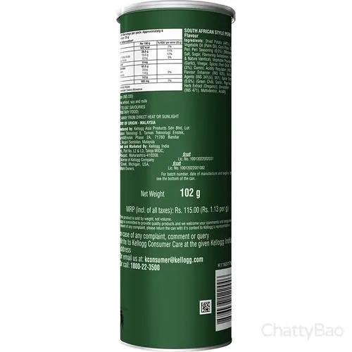 Pringles Potato Chips - South African Style Peri Peri 102 g view 2