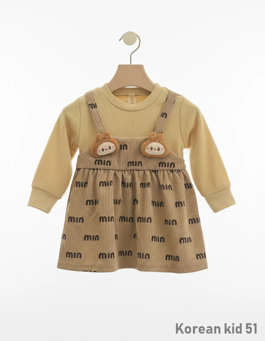Toddler Dress with Animal Patches view 2
