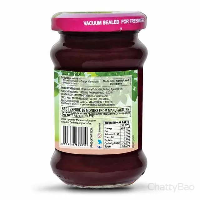 Tops Strawberry Jam 200 g view 2