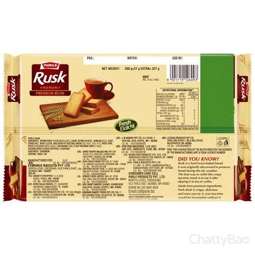 Parle Premium Rusk - Real Elaichi 300 g view 2