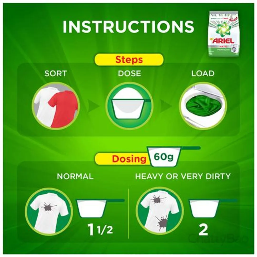 Ariel Matic Detergent Washing Powder - Front Load 2 Kg view 4