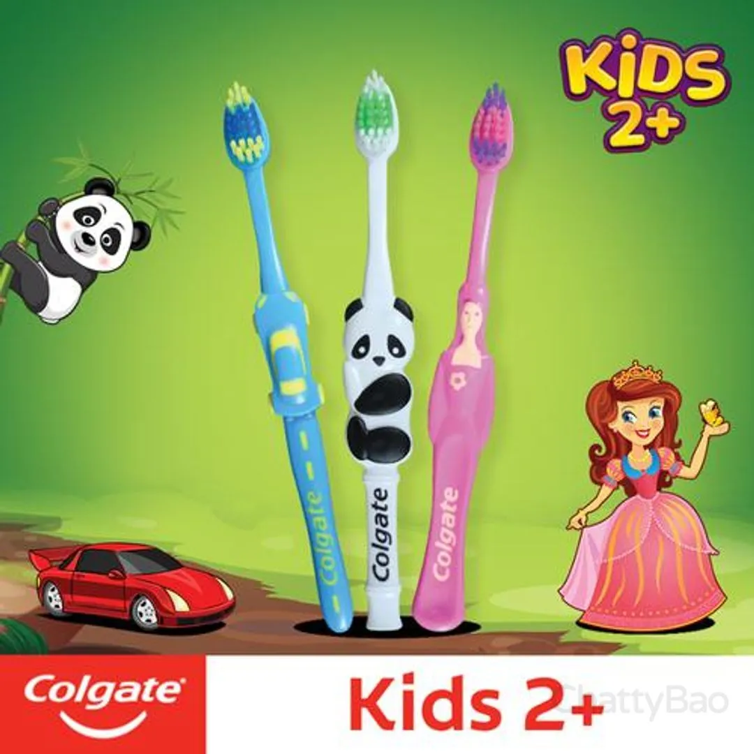Colgate Kids 2+ Years Extra Soft Toothbrush 3 Pieces view 3