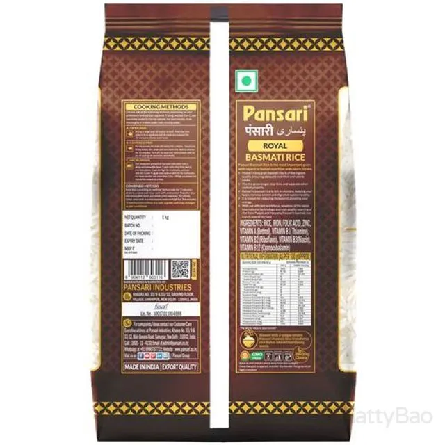 Pansari Royal Basmati Rice 1 Kg view 2