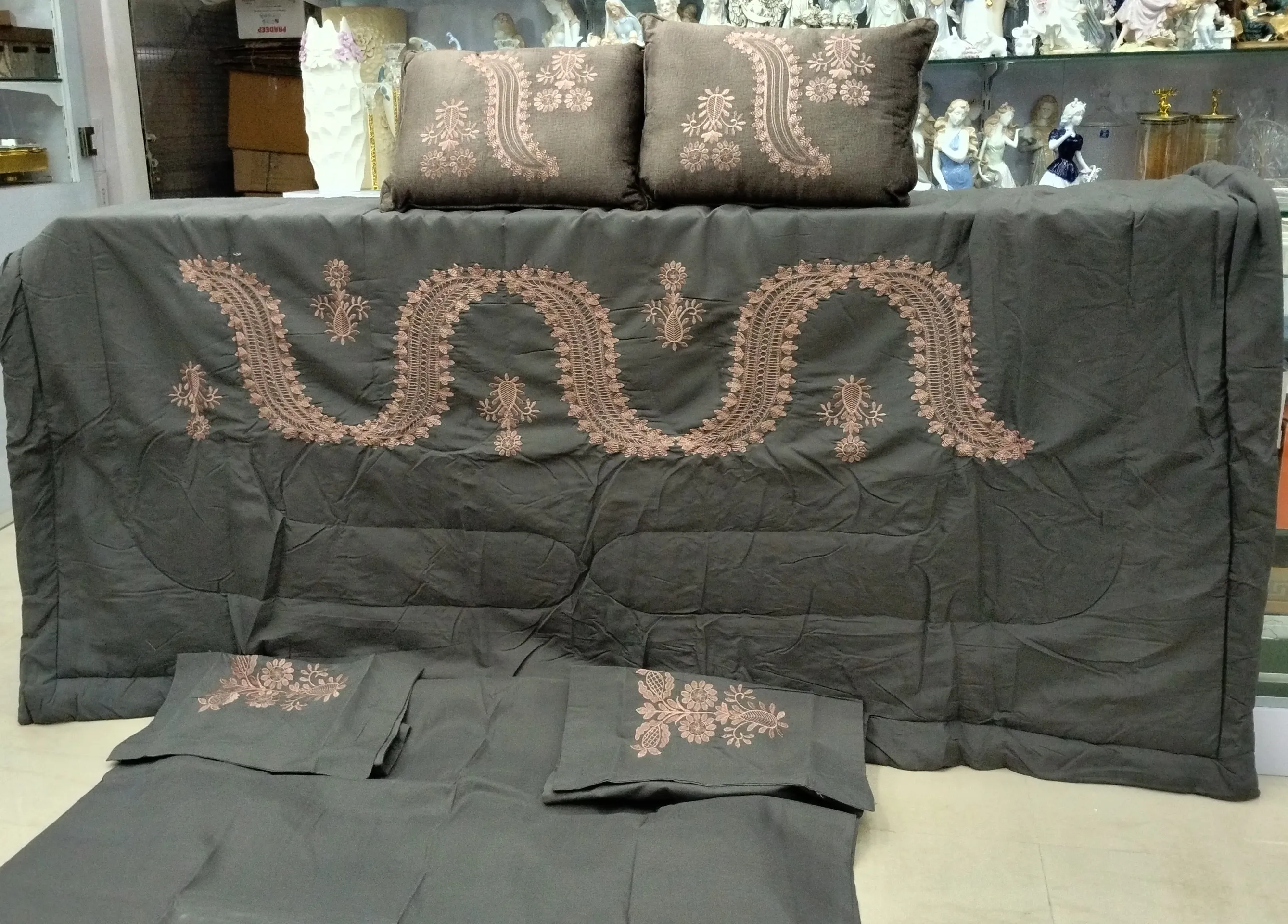 Embroidered Bed Sheet Set view 2