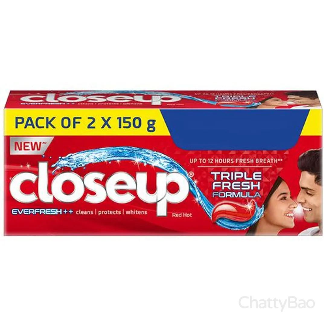Close Up Everfresh+ Anti-Germ Toothpaste - Red Hot 300 g (2 x 150 g) view 2