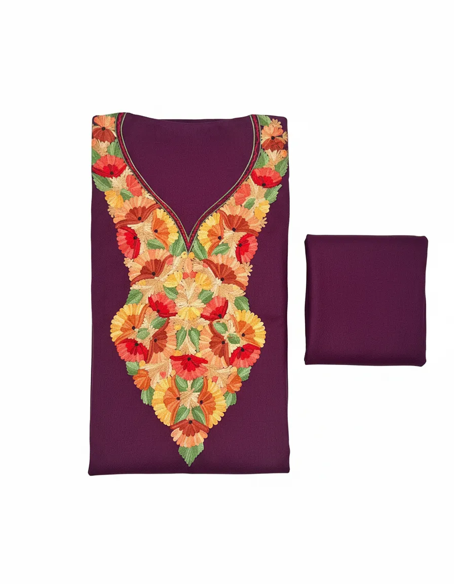 Embroidered Ethnic Shawl view 2