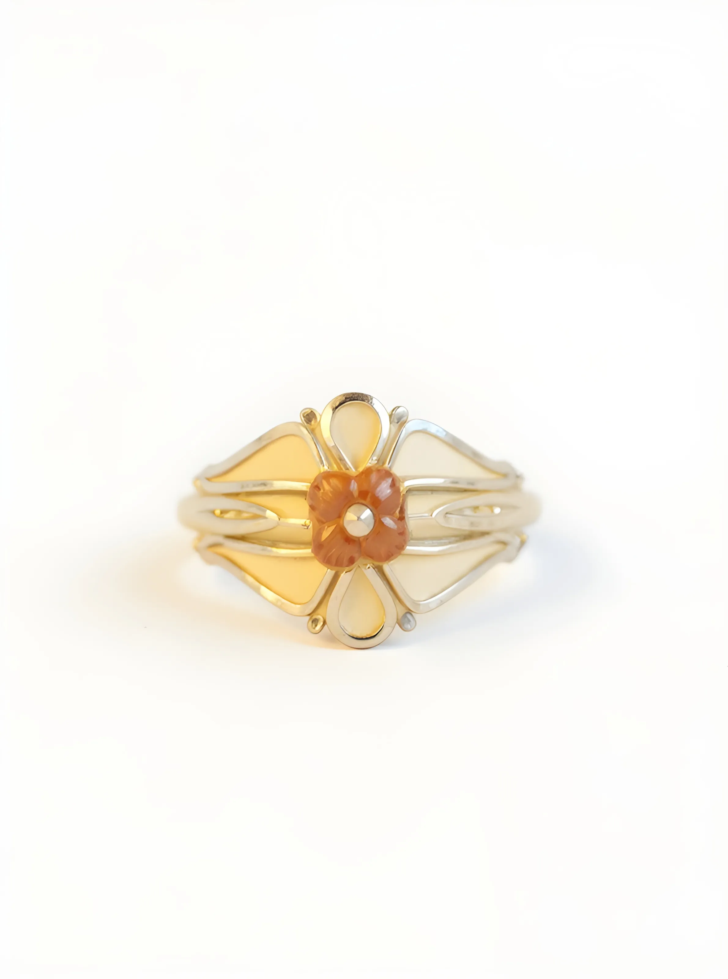 Gold Flower Bracelet view 2