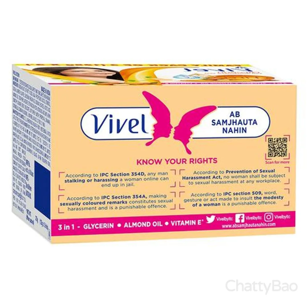 Vivel Glycerin Bathing Bar Soap (3 x 125 g) view 2