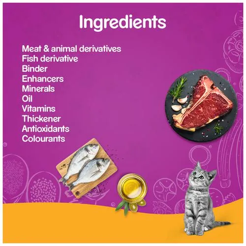 Whiskas Wet Cat Food - Kitten 2-12 Months Chicken In Gravy 85 g view 3