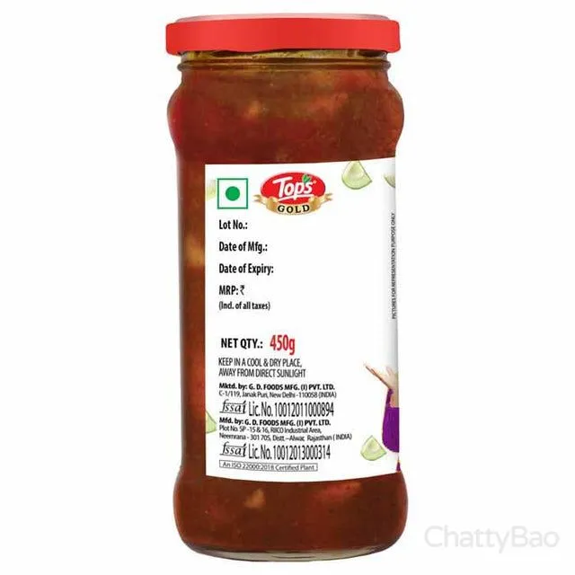 Tops Mango Sweet Chutney 450 g view 2