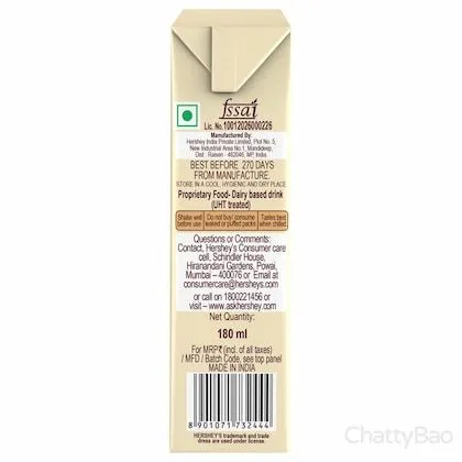 Hersheys Cookies N Creme Flavor Milkshake 180 ml view 2