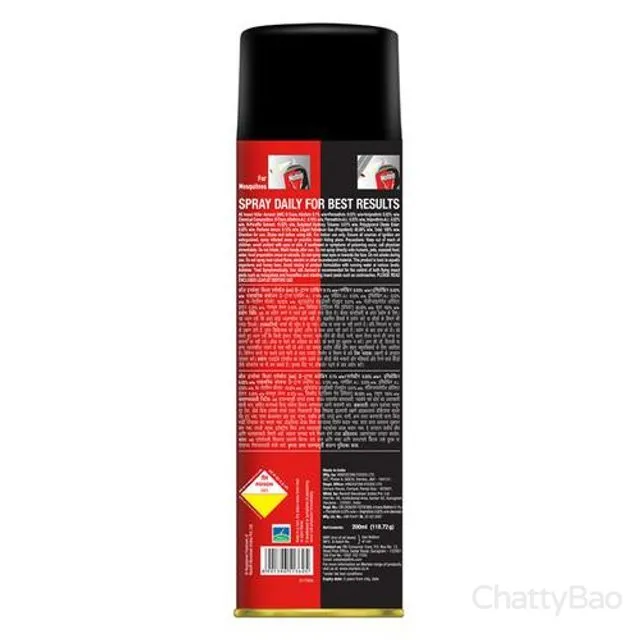 Mortein 2-In-1 Mosquito & Cockroach Killer Spray 200 ml view 2