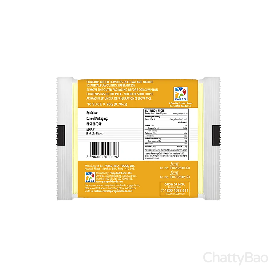 Go Cheese Slice 200 g (Pack of 10) view 2