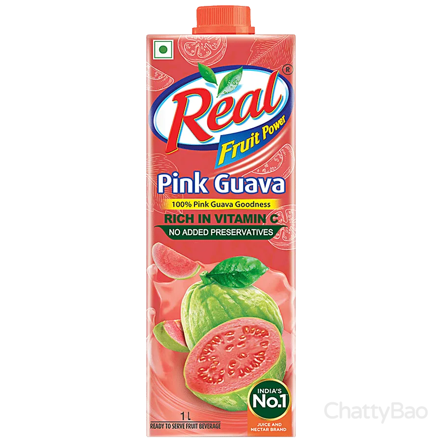 Real Pink Guava Juice 1 L view 2