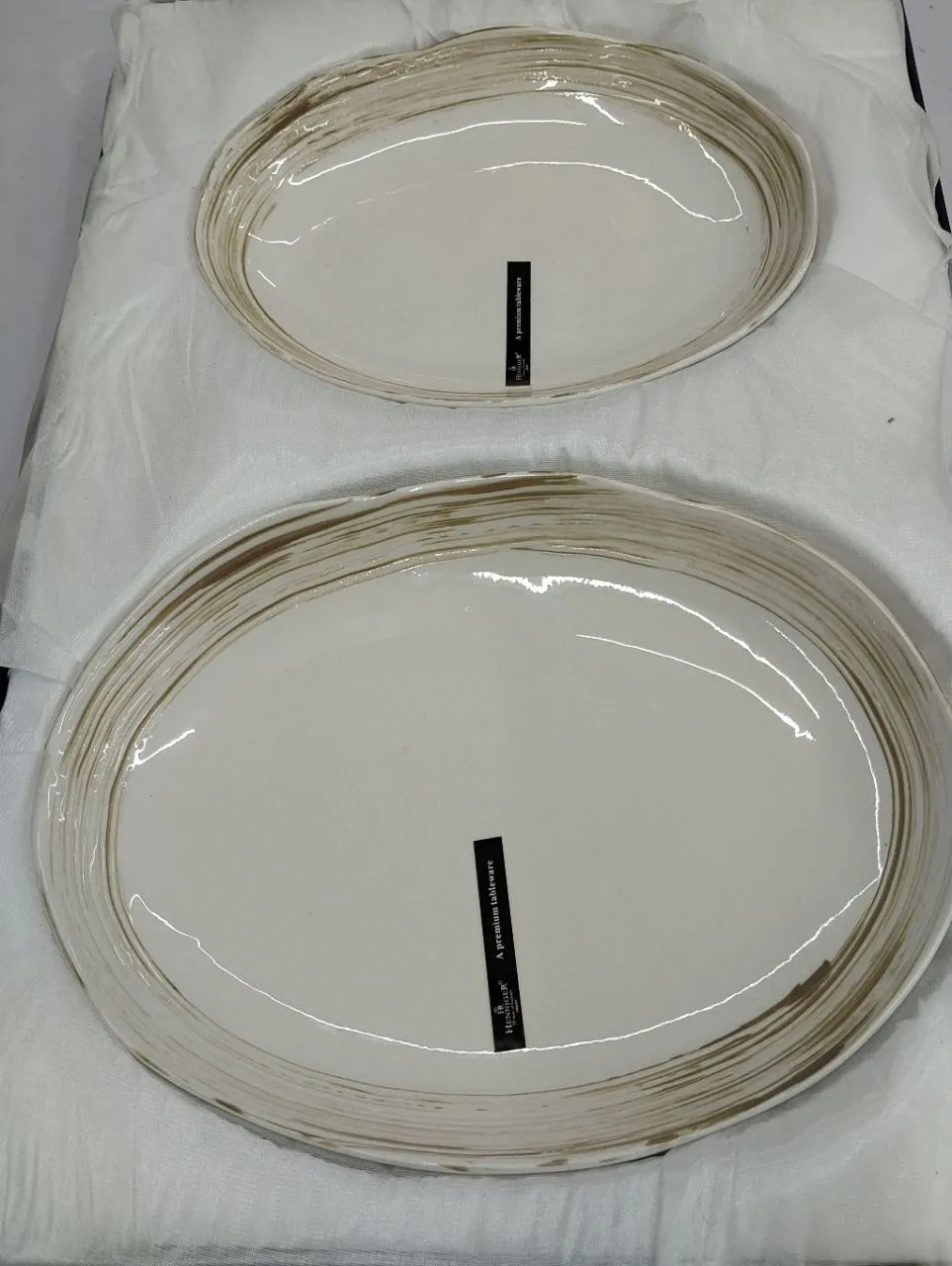 Ceramic Oval Serving Platters view 2