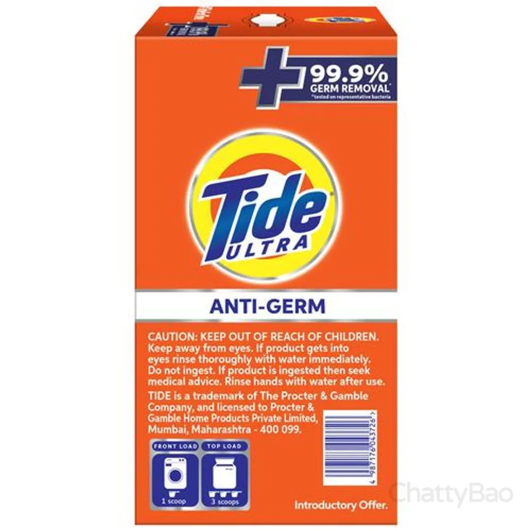 Tide Ultra Anti-Germ Detergent Washing Powder 3 kg (2 Kg + 1 Kg Free) view 2
