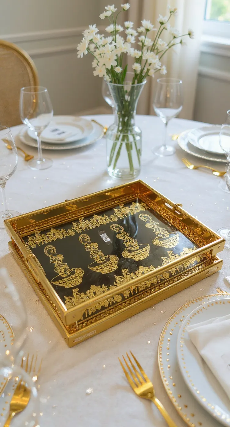 Decorative Glass Tray Rectangle view 3