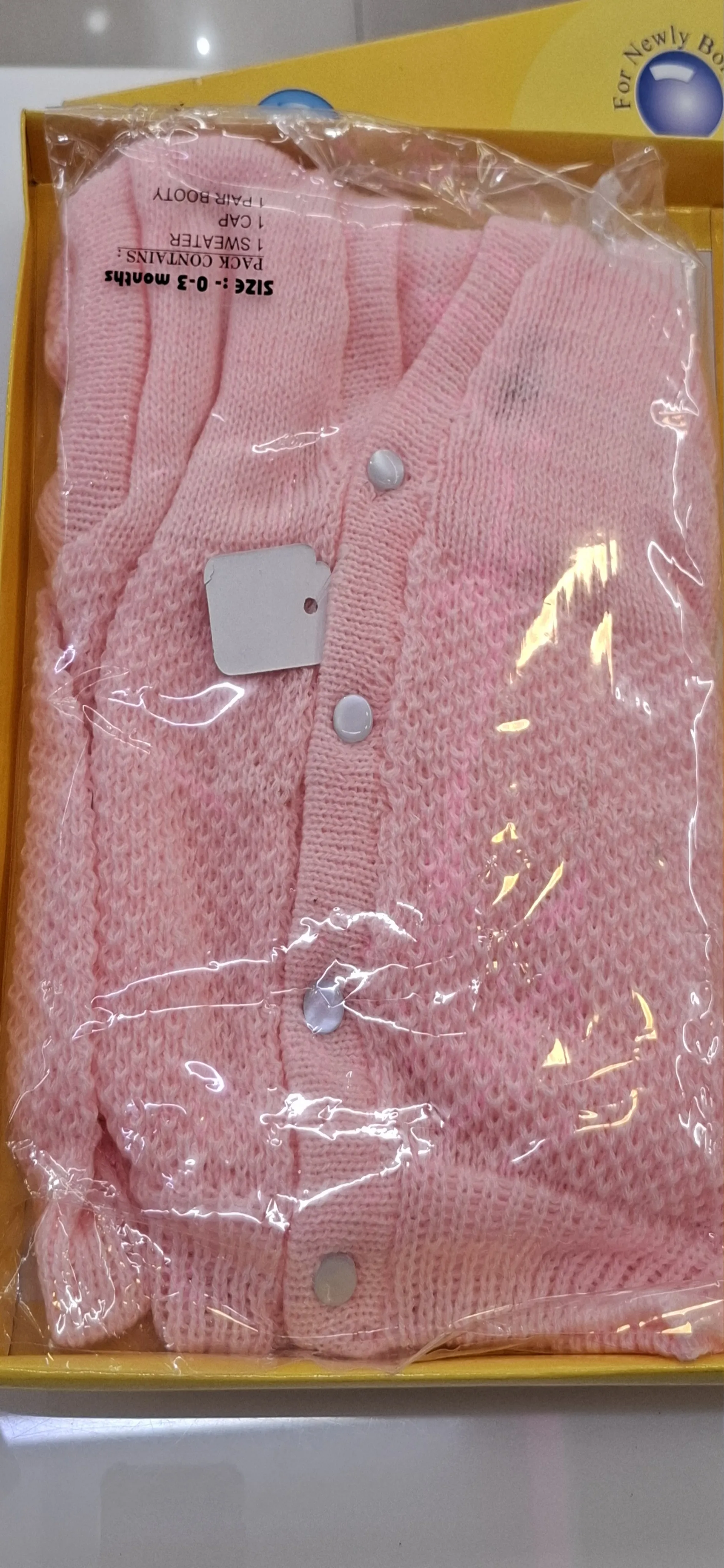 Baby Pink Woolen Sweater view 2