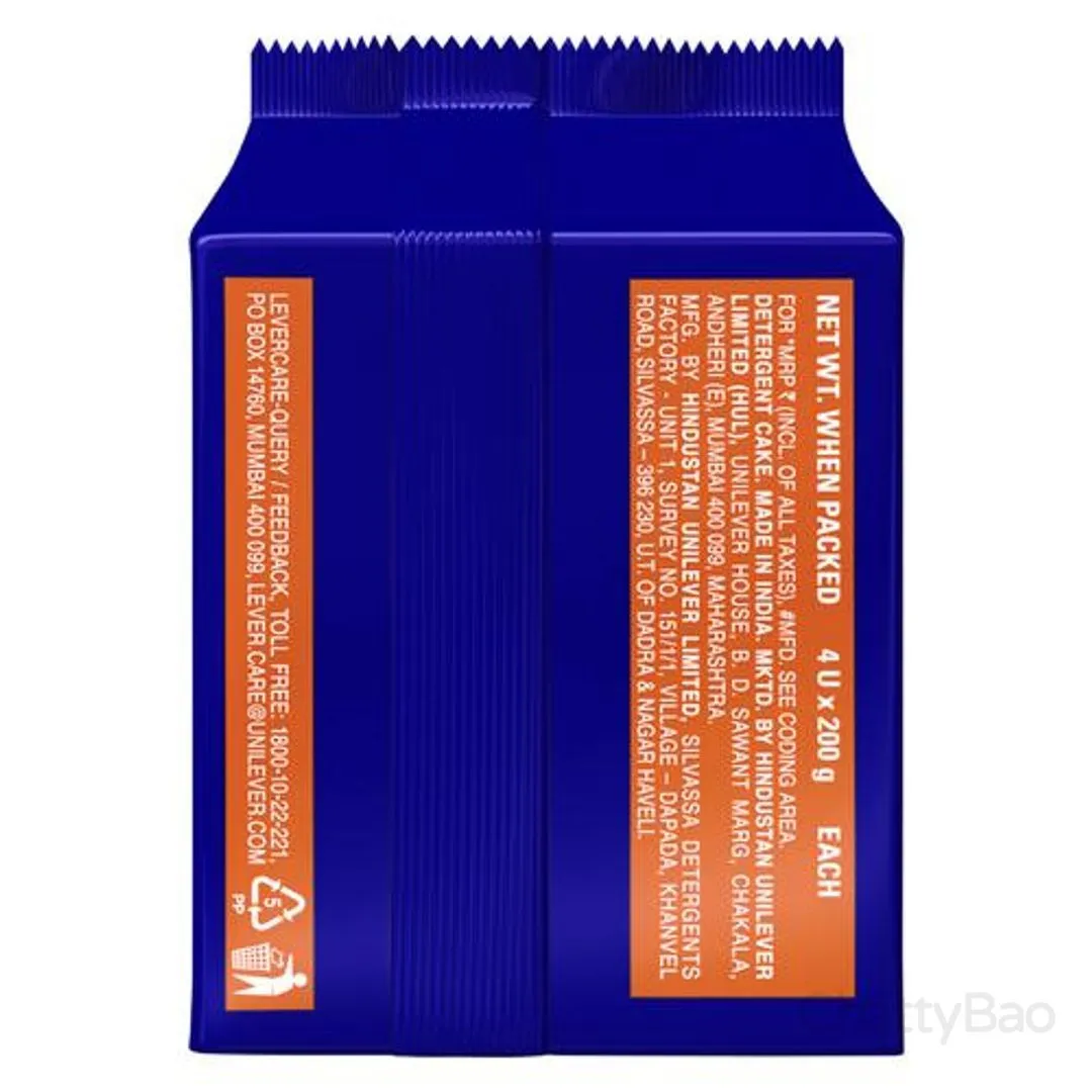 Surf Excel Detergent Bar 200 g (Pack of 4) view 2